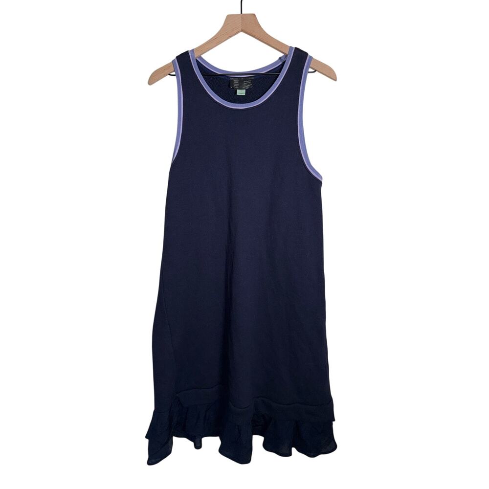 SATURDAY SUBDAY By Anthropologie Tennis Prep ruffle hemline midi dress L